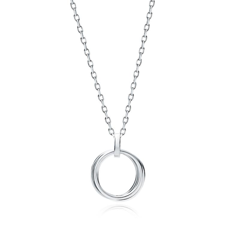 Lantisor argint cu cercuri DiAmanti Z1937NR-DIA (Argint 925‰ 1,8 g.)